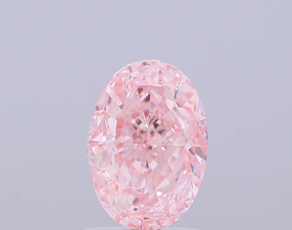2.01 ct Oval Fancy Vivid Pink Lab-Grown Diamond