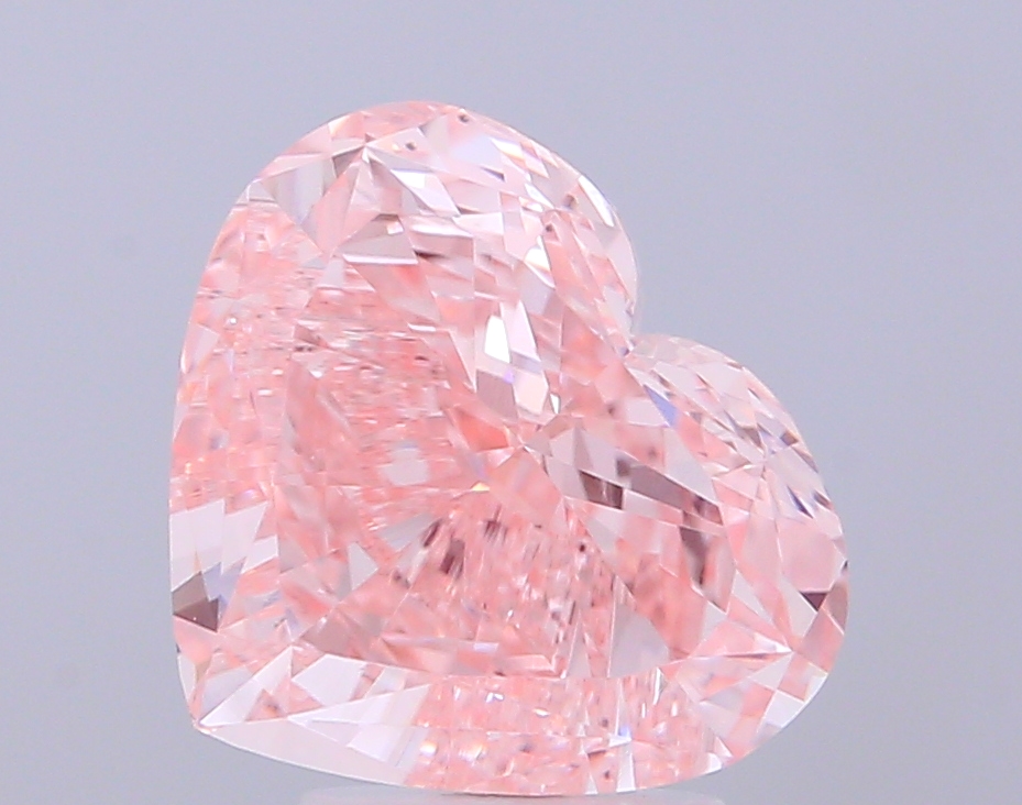 5.02 ct Heart Fancy Intense Pink Lab-Grown Diamond