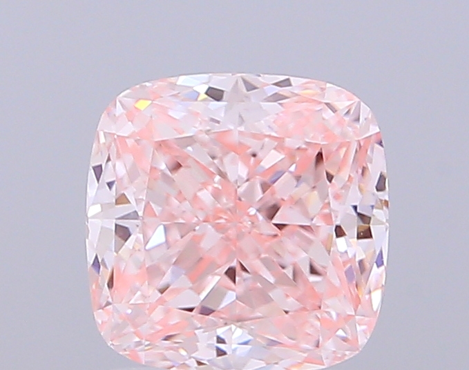 2.04 ct Cushion Fancy Vivid Pink Lab-Grown Diamond