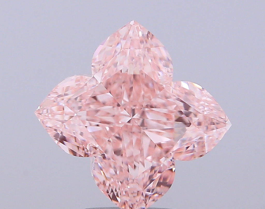5.01 ct Lily Cut Fancy Intense Pink Lab-Grown Diamond