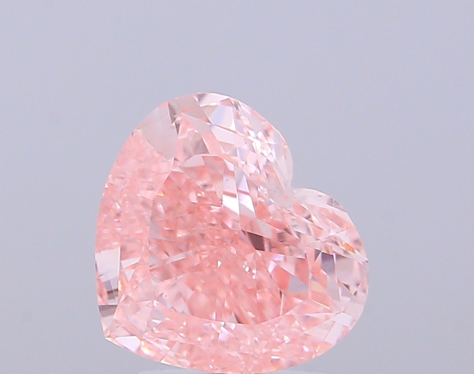 3.00 ct Heart Fancy Vivid Pink Lab-Grown Diamond