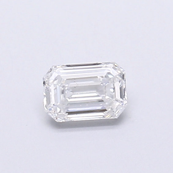 Actual 0.27 carat D Emerald lab-grown diamond