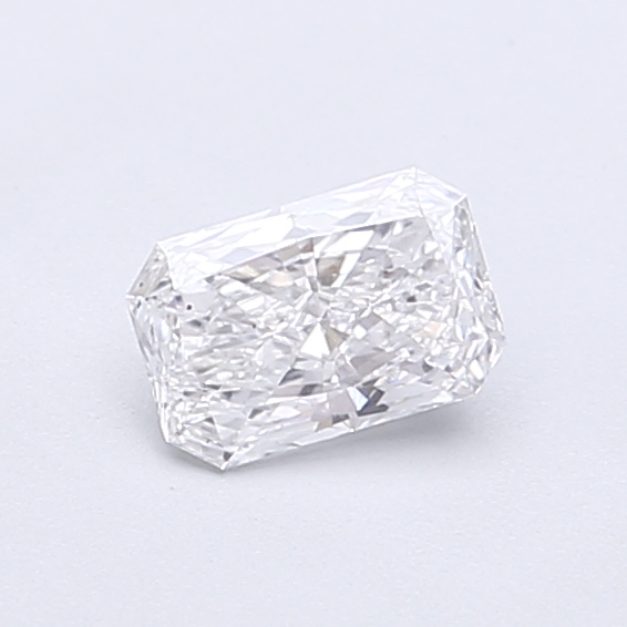 Actual 0.36 carat D Radiant lab-grown diamond