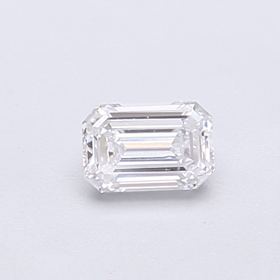 Actual 0.27 carat D Emerald lab-grown diamond