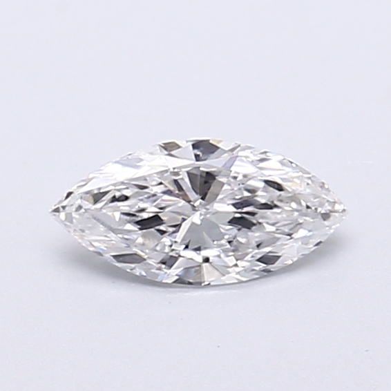 Actual 0.29 carat D Marquise lab-grown diamond