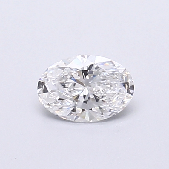 Actual 0.29 carat E Oval lab-grown diamond