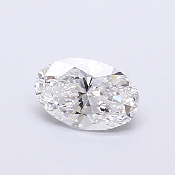 Actual 0.35 carat E Oval lab-grown diamond