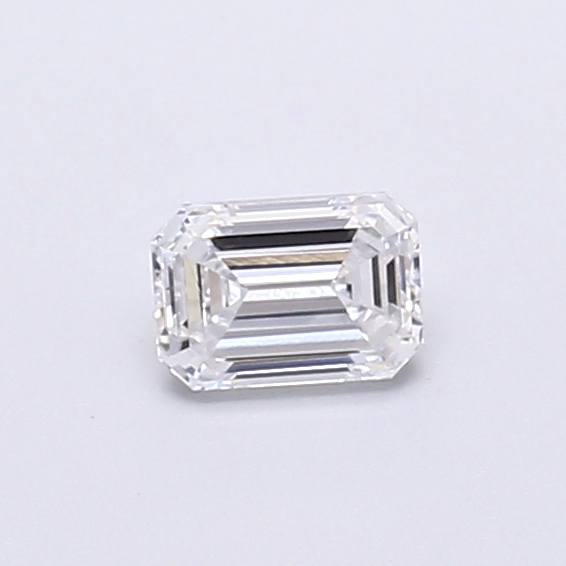 Actual 0.28 carat D Emerald lab-grown diamond