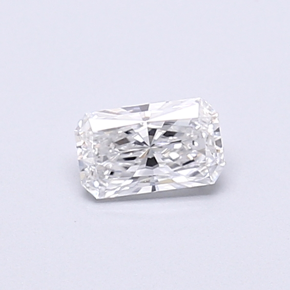 Actual 0.29 carat D Radiant lab-grown diamond