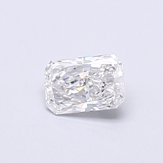 Actual 0.3 carat D Radiant lab-grown diamond