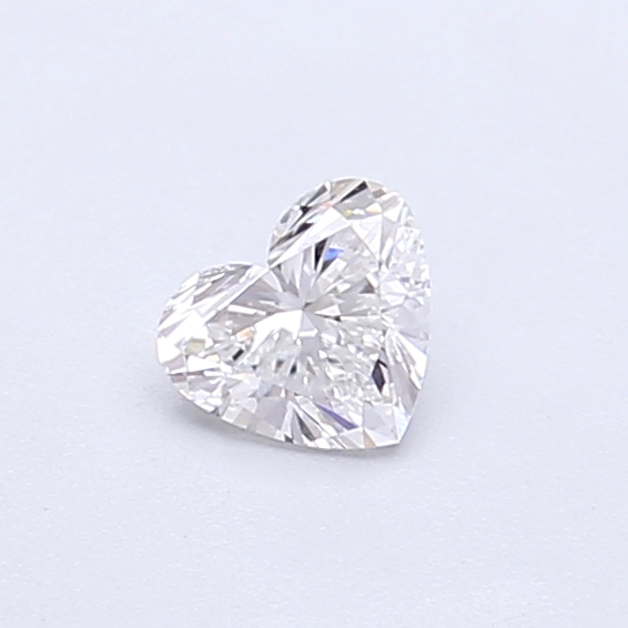 Actual 0.28 carat E Heart lab-grown diamond