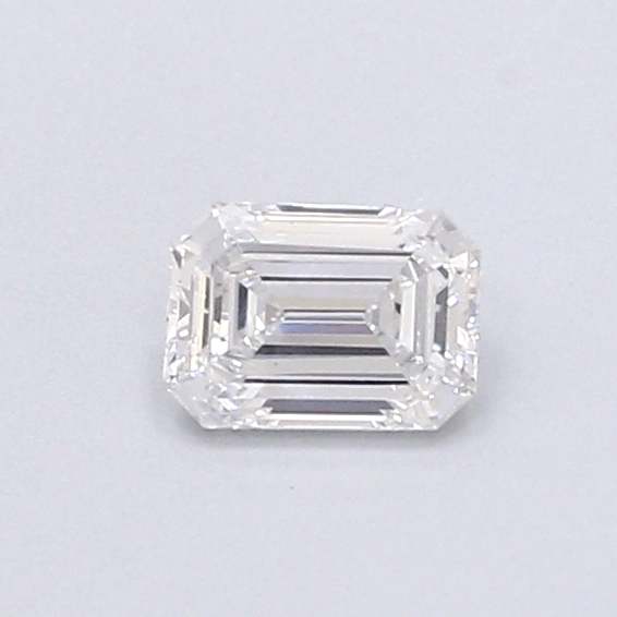 Actual 0.39 carat E Emerald lab-grown diamond