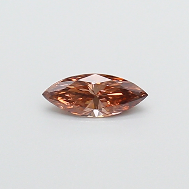 0.42 ct Marquise Fancy Vivid Brown Lab-Grown Diamond