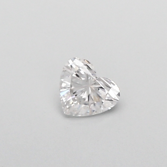 Actual 0.3 carat E Heart lab-grown diamond