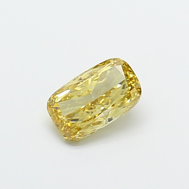 1.07 ct Cushion Fancy Vivid Yellow Lab-Grown Diamond