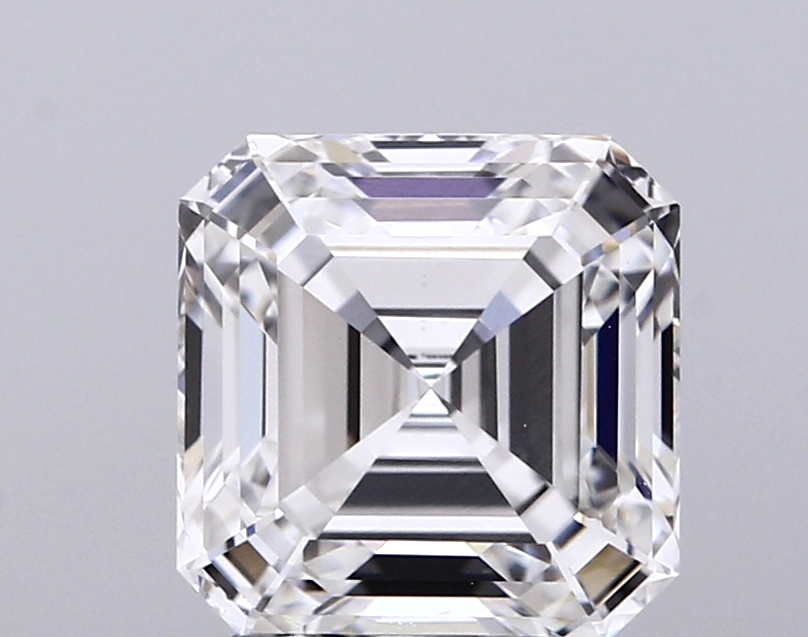 3.06 ct F VVS2 Asscher lab-grown diamond