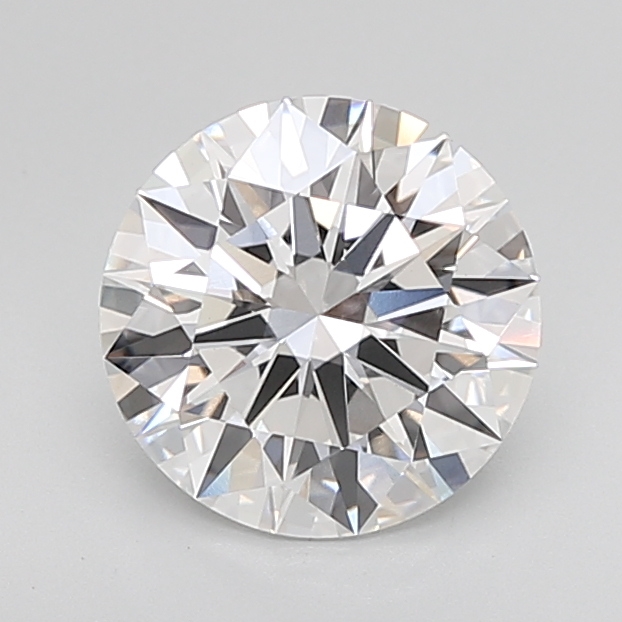 3.07 Carat Certified Loose Lab Grown CVD Diamond Round E Color VVS2 Clarity