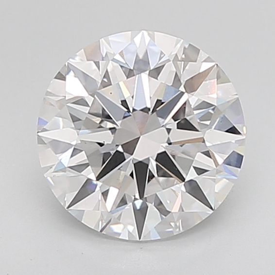 3.01 Carat Certified Loose Lab Grown CVD Diamond Round VS2 Color D Clarity