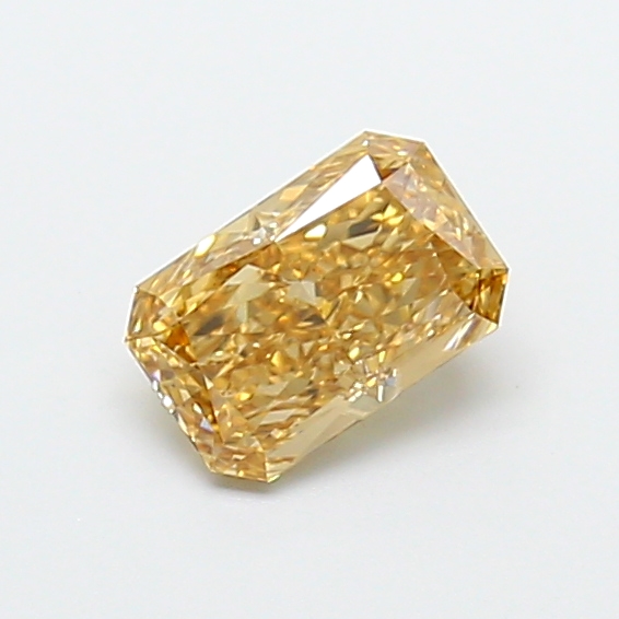 1.07 ct Radiant Fancy Vivid Yellow Lab-Grown Diamond