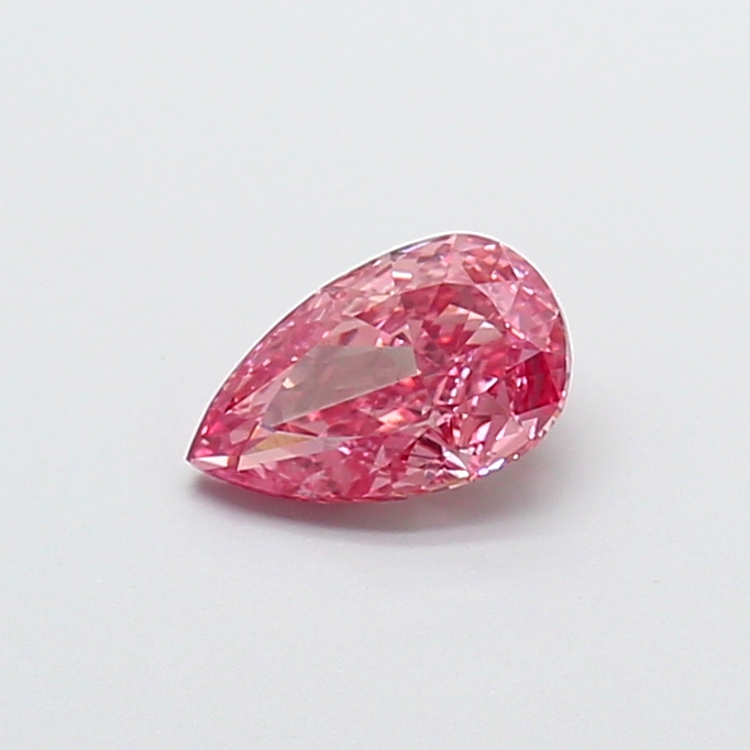 1.00 ct Pear Fancy Vivid Pink Lab-Grown Diamond