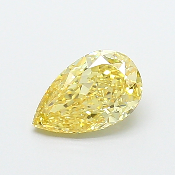 1.10 ct Pear Fancy Vivid Yellow Lab-Grown Diamond