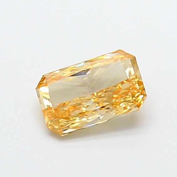 0.35 ct Radiant Fancy Vivid Orange Lab-Grown Diamond