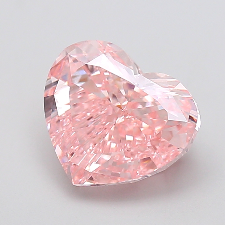 5.01 ct Heart, Fancy Vivid Pink VS1 IGI CVD