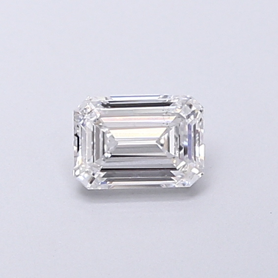 Actual 0.36 carat E Emerald lab-grown diamond