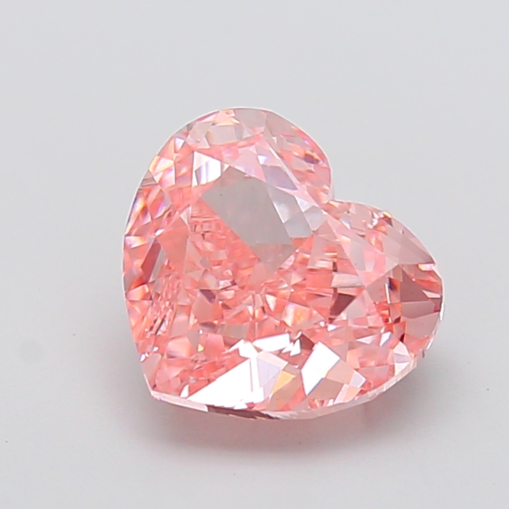 4.02 ct Pink (Vivid) VS1 Heart Modified lab-grown diamond
