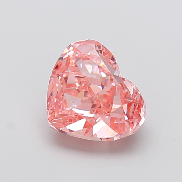 3.06 ct Pink (Vivid) VS1 Heart Modified lab-grown diamond