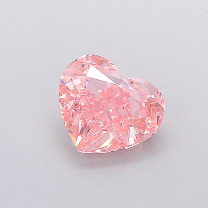 2.00 ct Pink (Intense) VS1 Heart Modified lab-grown diamond