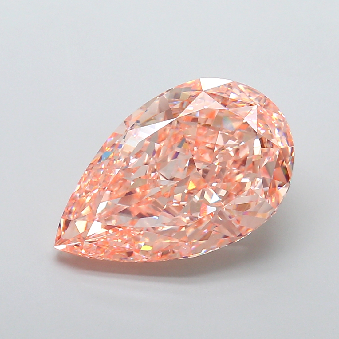 20.08 ct Pear Fancy Intense Pink Lab-Grown Diamond