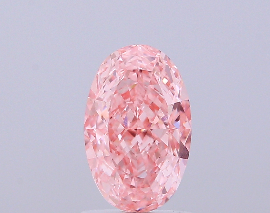 2.02 ct Oval Fancy Vivid Pink Lab-Grown Diamond