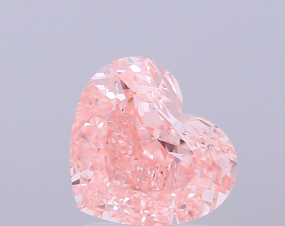 3.02 ct Heart Fancy Vivid Pink Lab-Grown Diamond