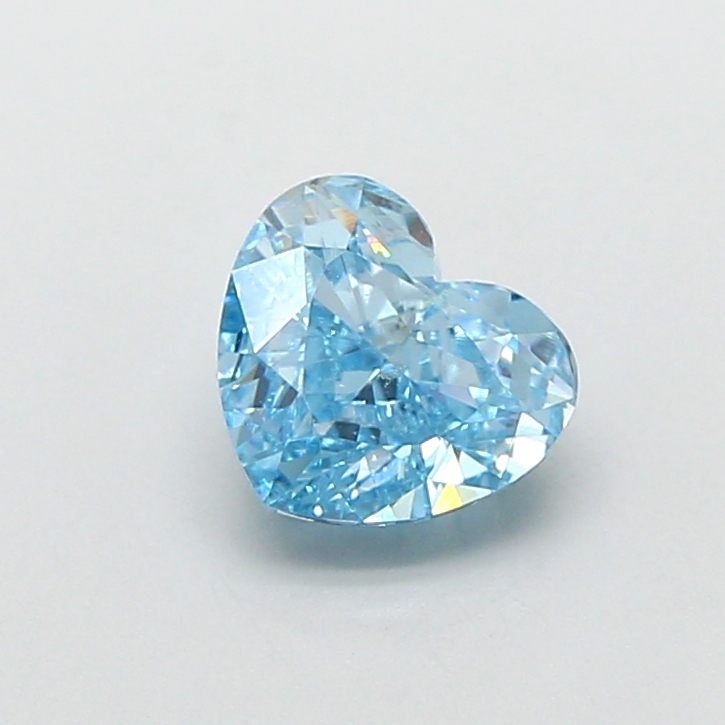 1.07 ct Blue (Vivid) VS1 Heart Modified lab-grown diamond