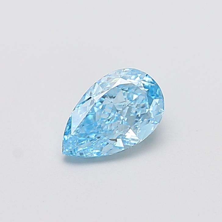 1.06 ct Blue (Vivid) VS2 Pear Modified lab-grown diamond