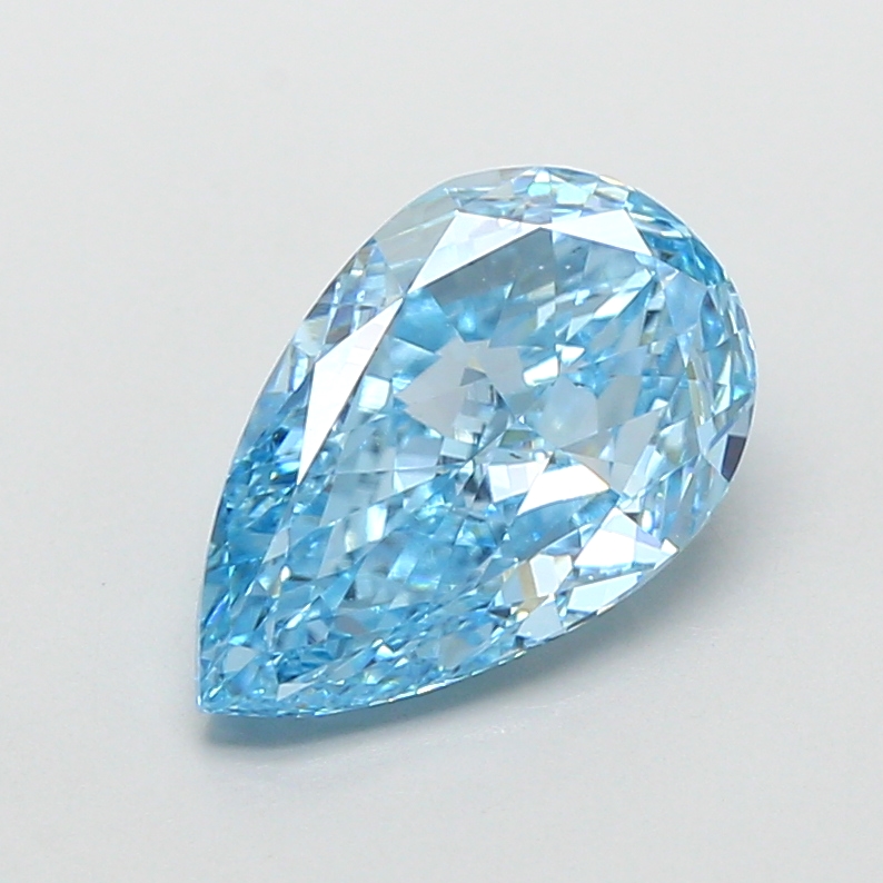 1.94 ct Blue (Vivid) VS1 Pear Modified lab-grown diamond