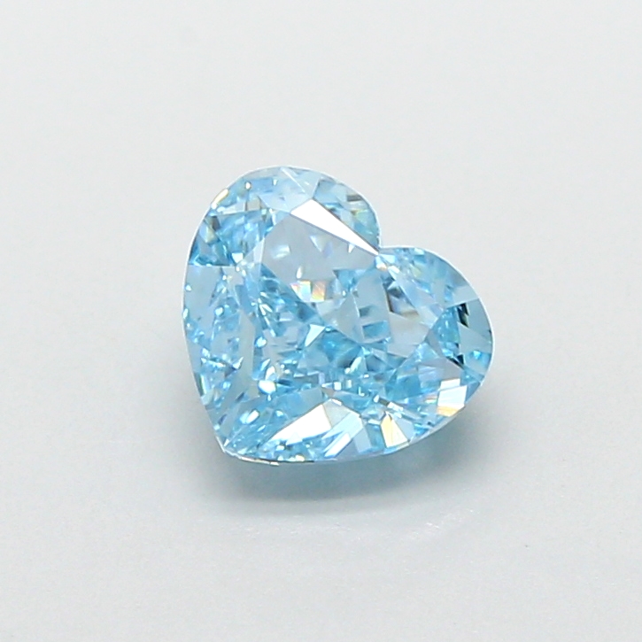 1.04 ct Blue (Vivid) VVS2 Heart Modified lab-grown diamond