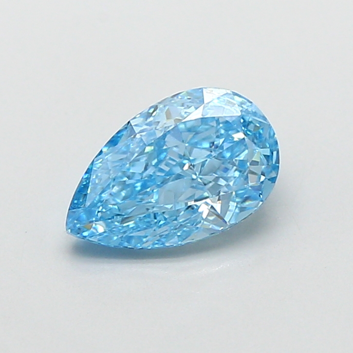 1.00 ct Blue (Vivid) VS1 Pear Modified lab-grown diamond