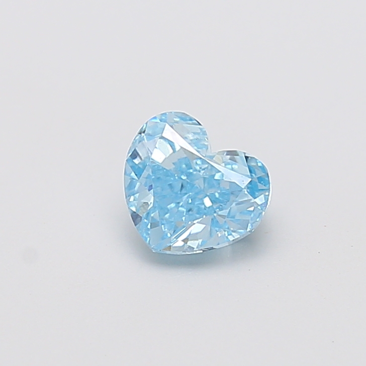 1.07 ct Blue (Vivid) VS1 Heart Modified lab-grown diamond