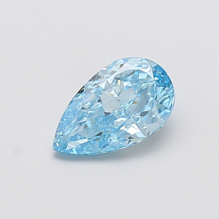 1.51 ct Blue (Vivid) VVS2 Pear Modified lab-grown diamond