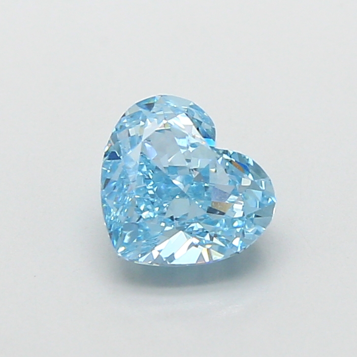 1.06 ct Blue (Vivid) VVS2 Heart Modified lab-grown diamond