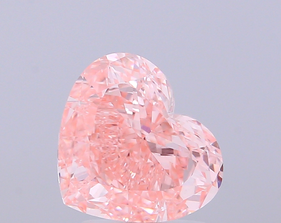 3.01 ct Heart Fancy Vivid Pink Lab-Grown Diamond