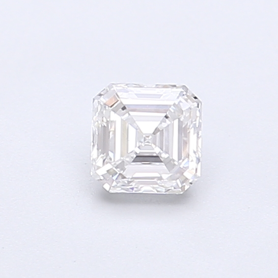 Actual 0.35 carat E Asscher lab-grown diamond