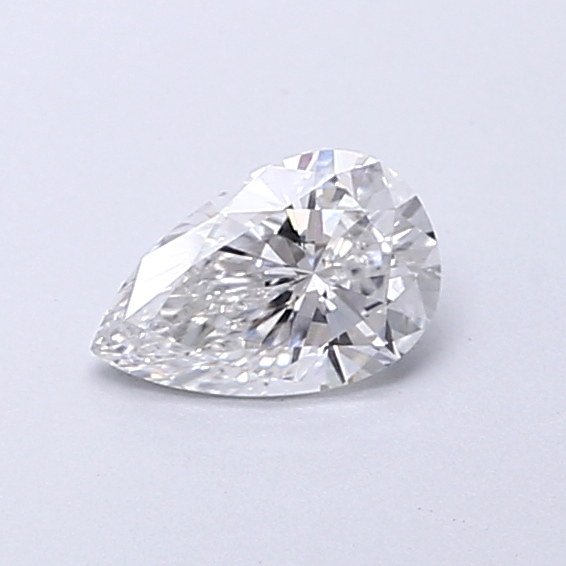 Actual 0.29 carat E Pear lab-grown diamond