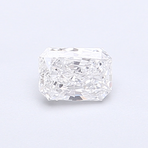 Actual 0.32 carat E Radiant lab-grown diamond