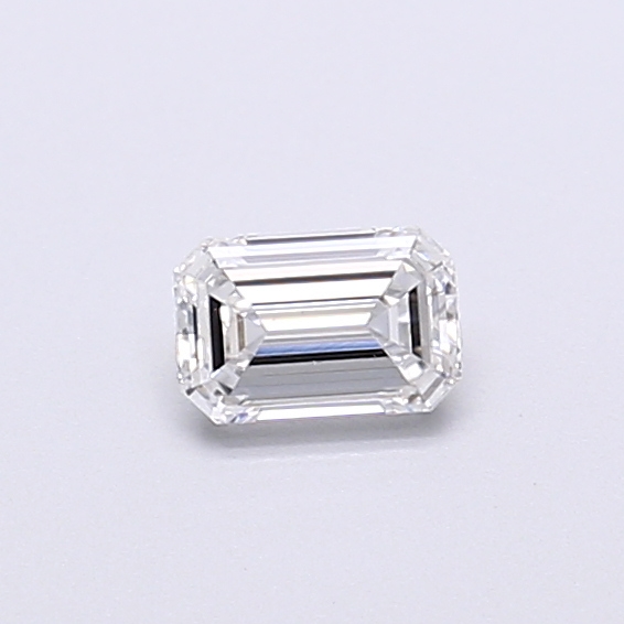 Actual 0.27 carat E Emerald lab-grown diamond