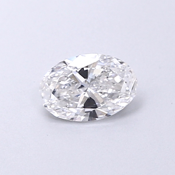 Actual 0.29 carat D Oval lab-grown diamond