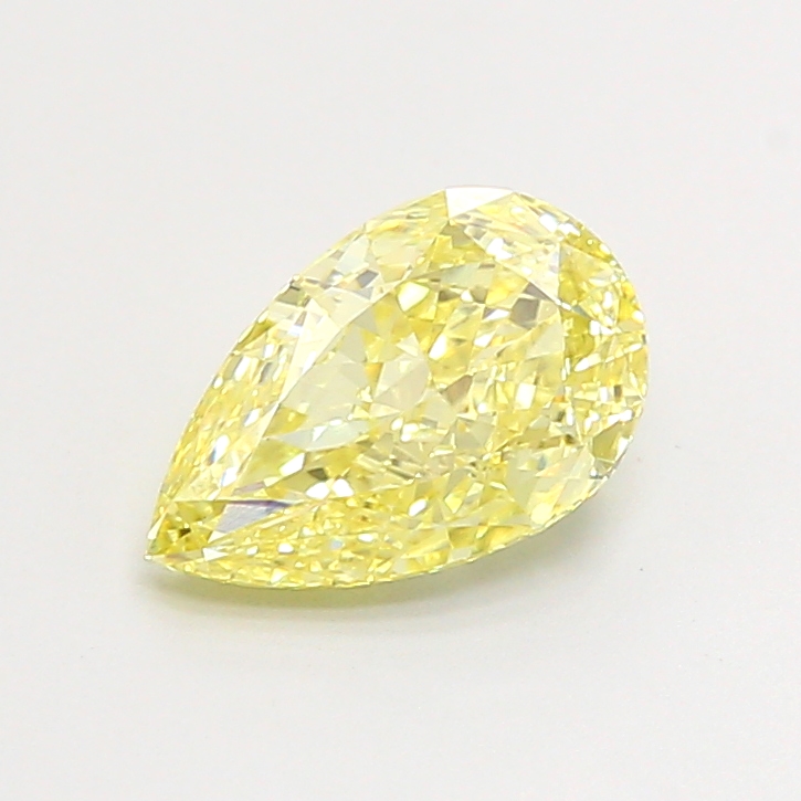 1.01 ct Pear Fancy Light Yellow Lab-Grown Diamond