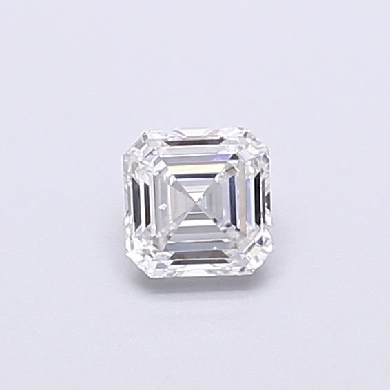 Actual 0.32 carat D Asscher lab-grown diamond
